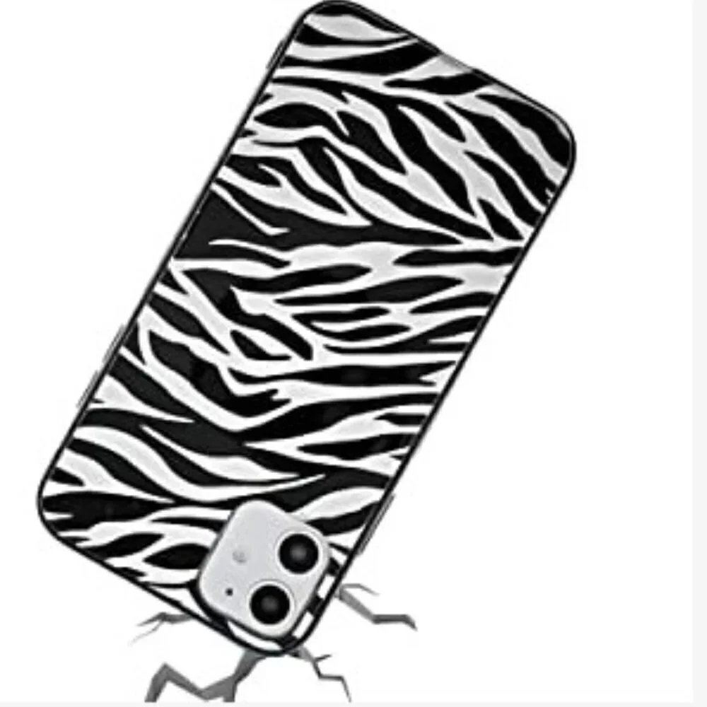 IPHONE 11 PRO MAX CASE, ULTRA SLIM FIT SOFT TPU CASE ZEBRA